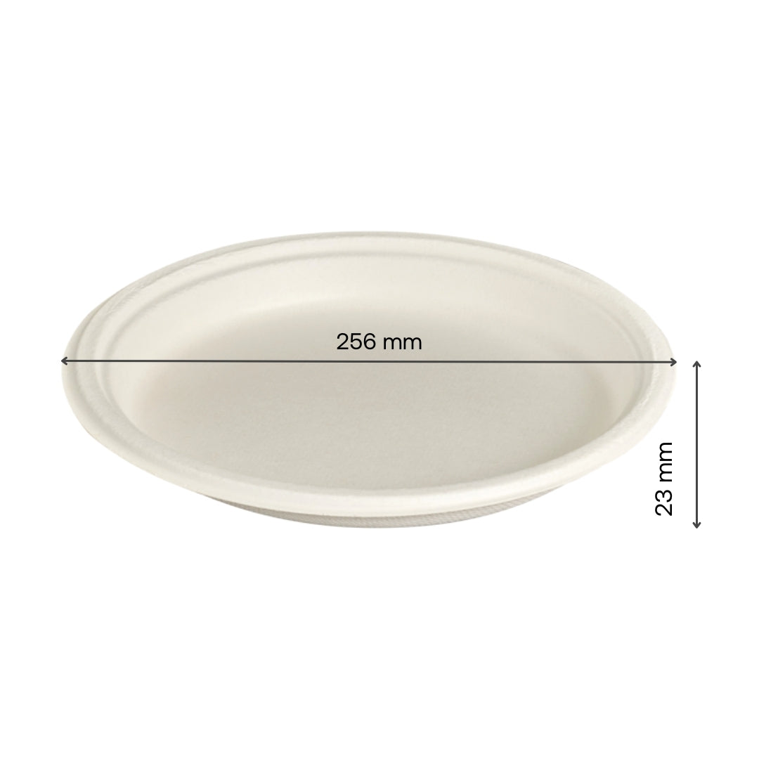 50x 10" Round Plate. Compostable.