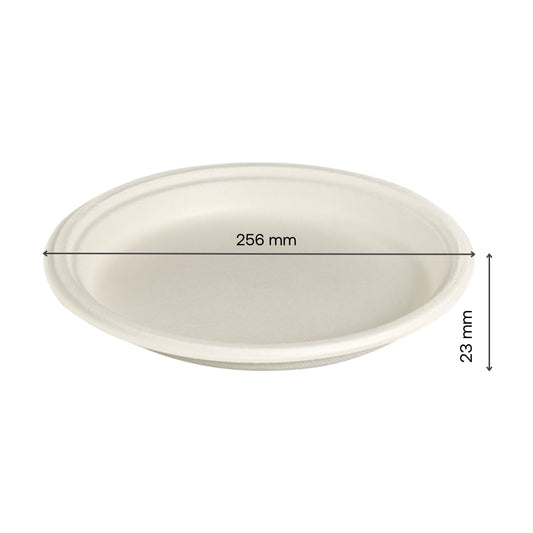 50x 10" Round Plate. Compostable.
