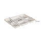 50x 6-Compartment Meal Tray (12" x 9"). Compostable.