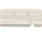 50x 5-compartment Meal Tray (11.5" x 9"). Compostable.