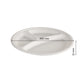 50x 10" Round Plate with 3 compartments. Compostable.