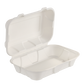 50x 6" x 9" Hinged Lid Clamshell Box. Compostable.